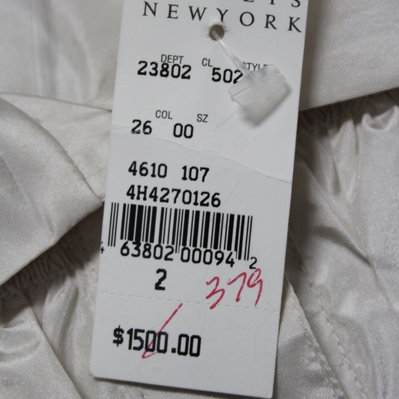 Anne Klein Off White Silk Snap Button Jacket - Picture 3 of 6